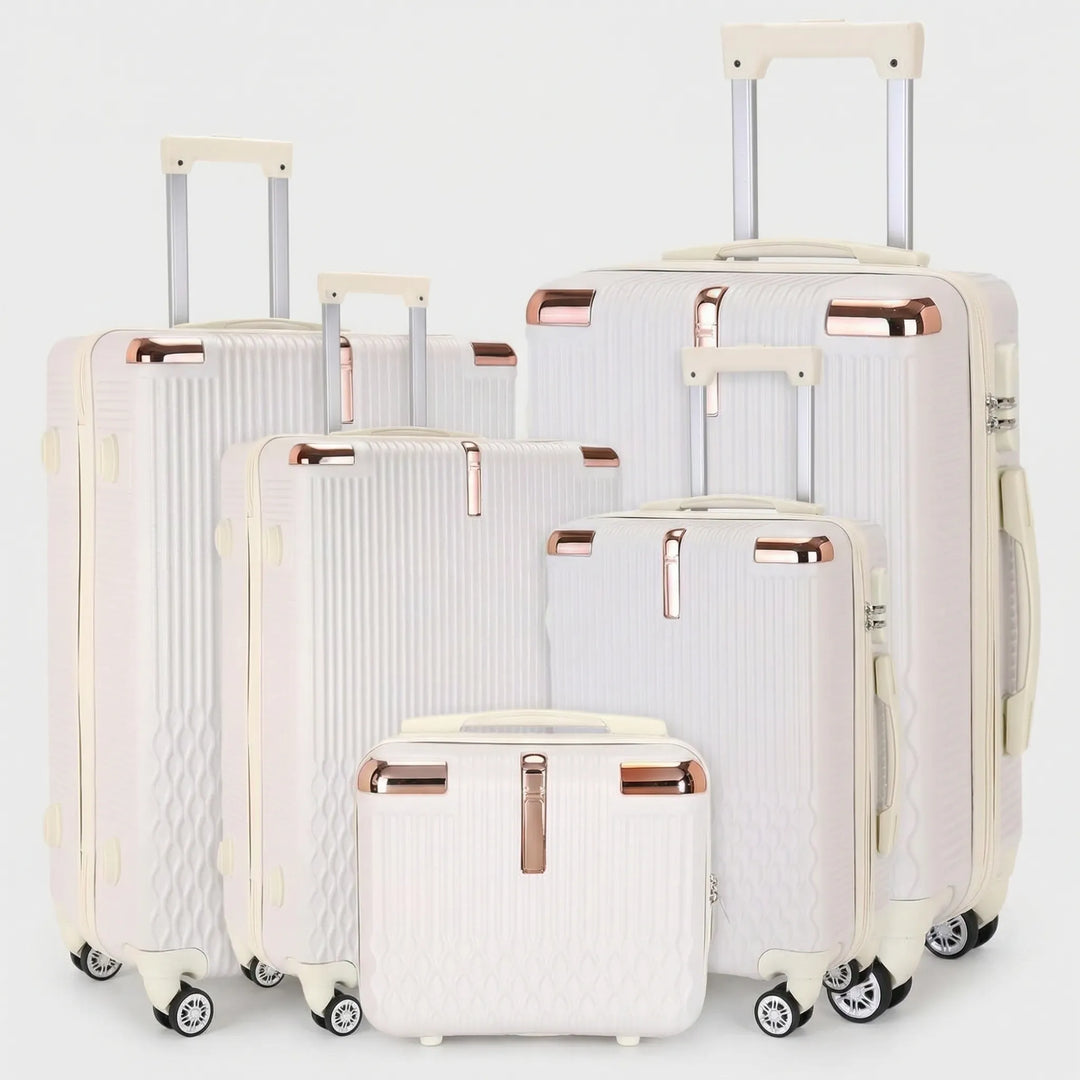 5-Piece hard-shell Spinner Luggage Set - Voyello