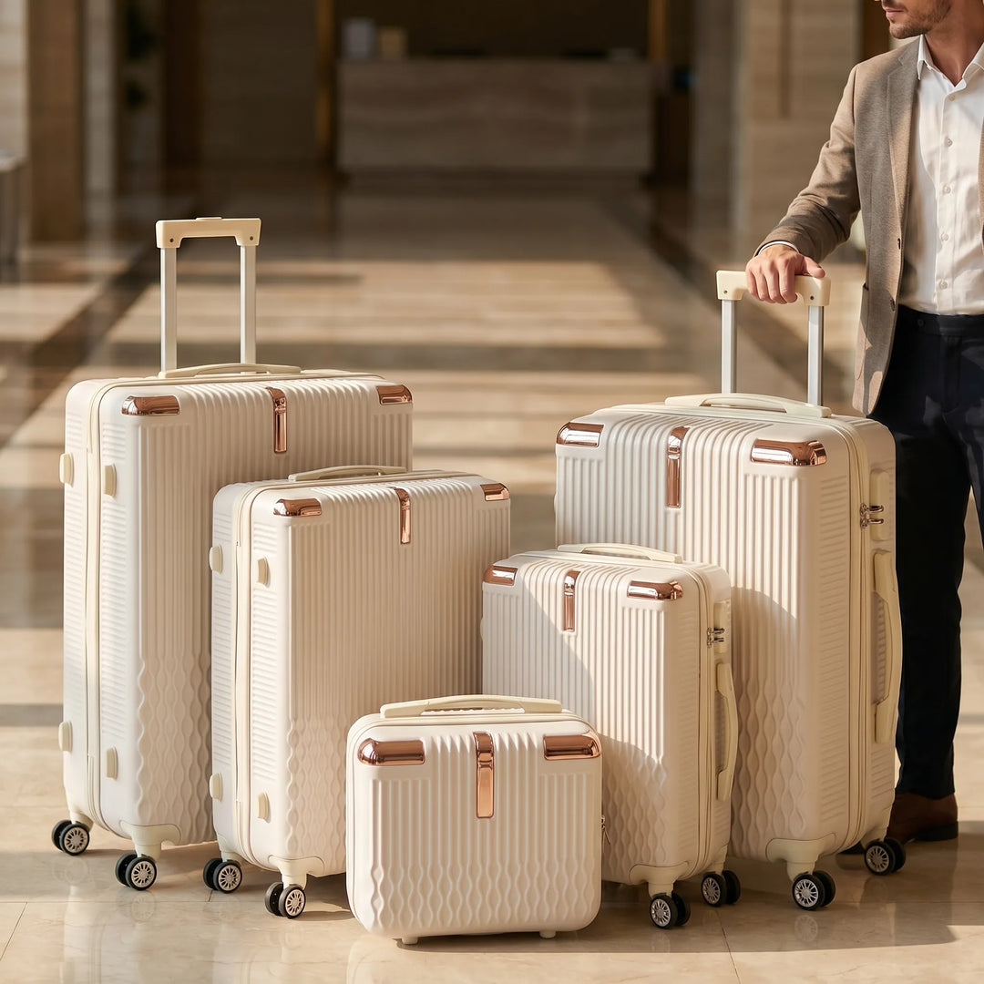 5-Piece hard-shell Spinner Luggage Set - Voyello