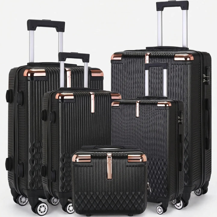 5-Piece hard-shell Spinner Luggage Set - Voyello