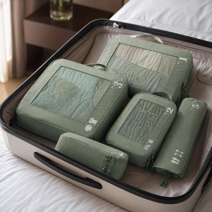 5-Piece compression Packing Cube Set - Cubriq