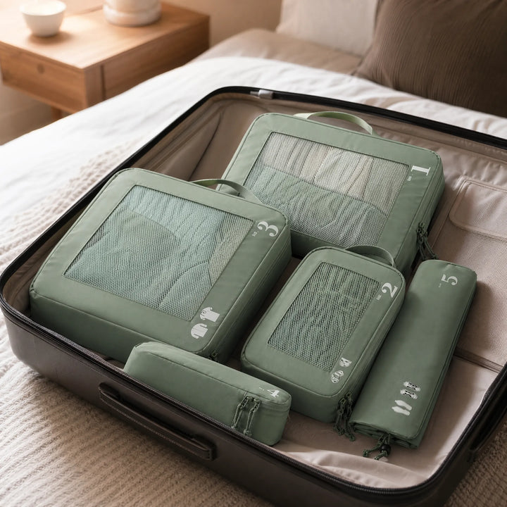 5-Piece compression Packing Cube Set - Cubriq