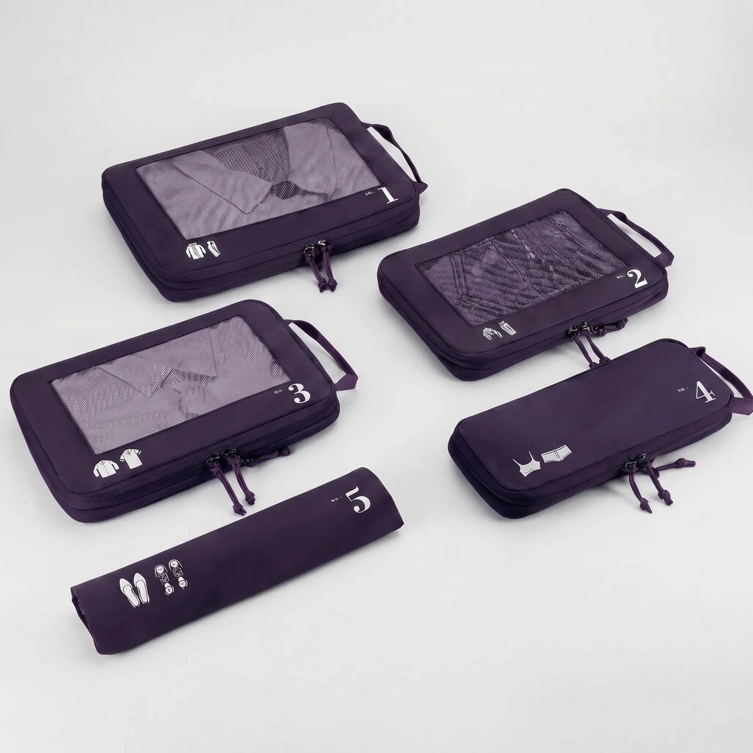 5-Piece compression Packing Cube Set - Cubriq