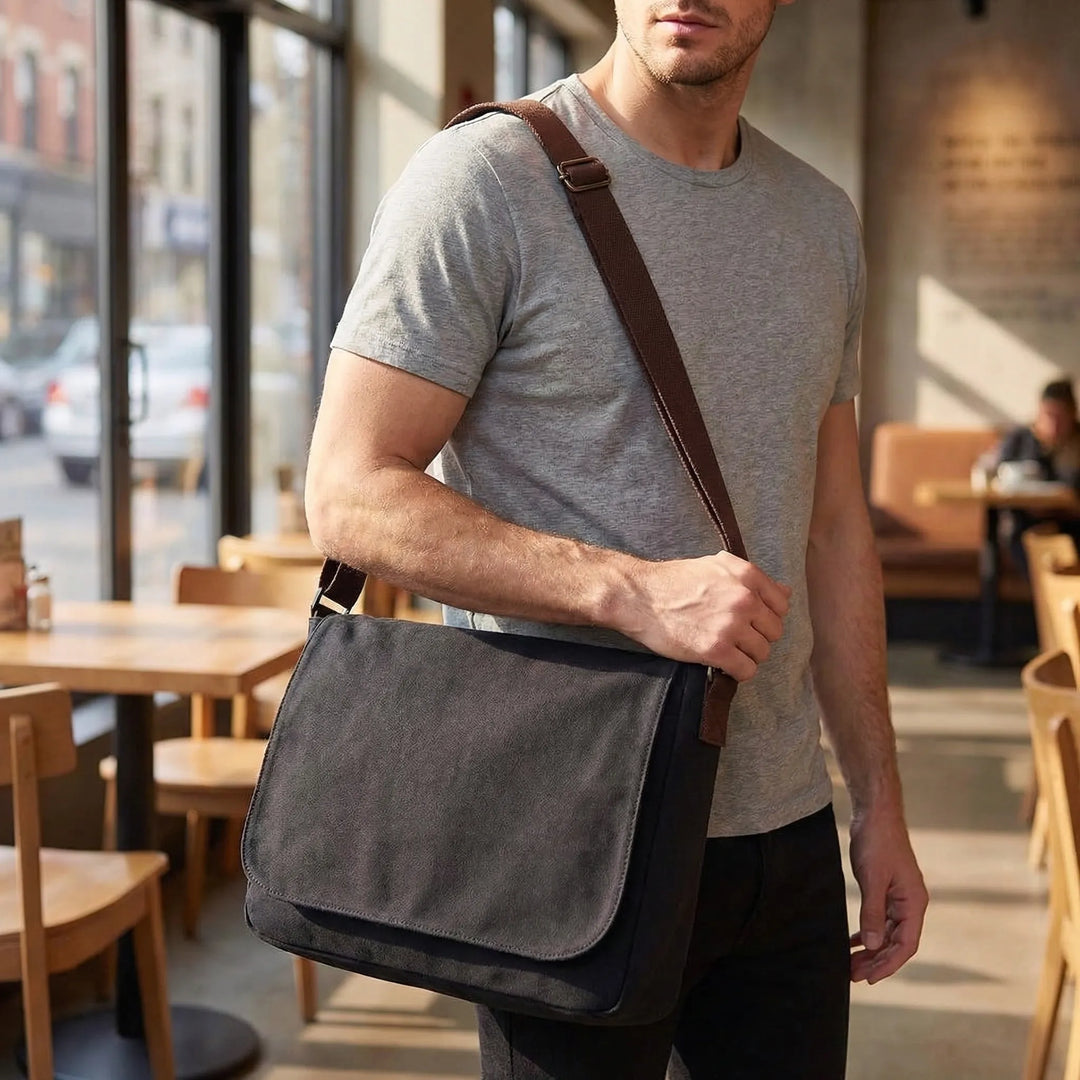 Classic Flap-Over Messenger Shoulder Bag - Satchven