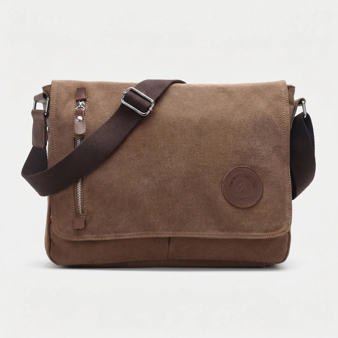 Multi-Compartment Flap-Over Messenger Bag - Satchvex