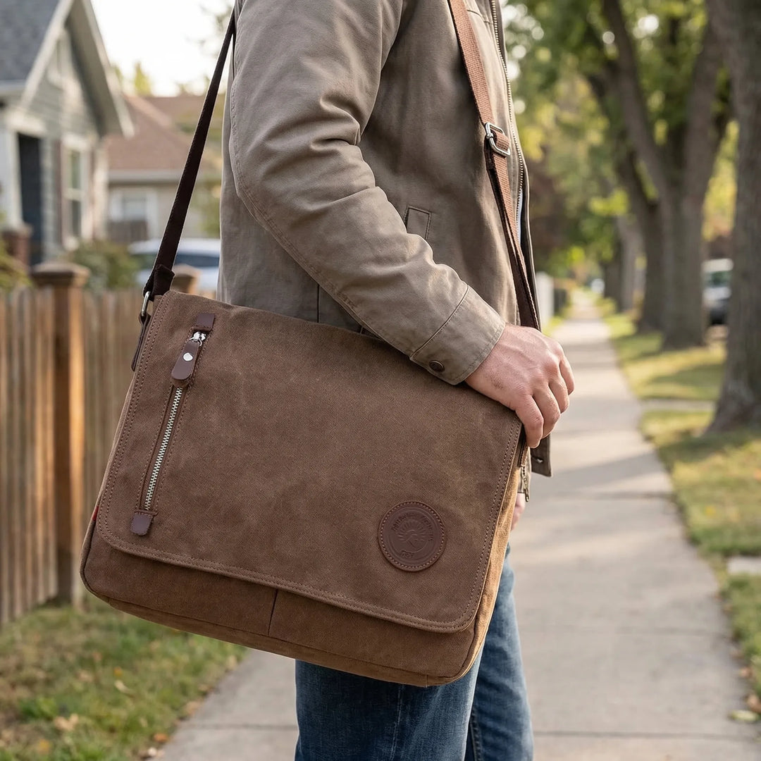 Multi-Compartment Flap-Over Messenger Bag - Satchvex
