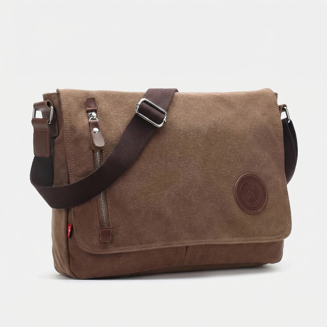 Multi-Compartment Flap-Over Messenger Bag - Satchvex
