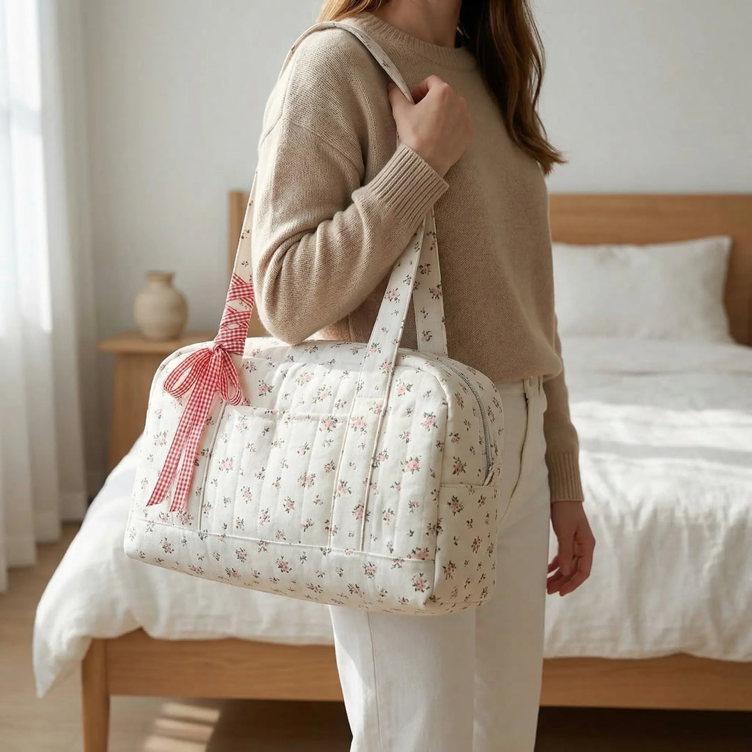 Large Floral Weekender Duffle Bag - Florelle