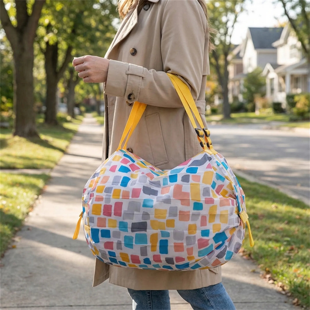Foldable Square Tote Bag - Foldova