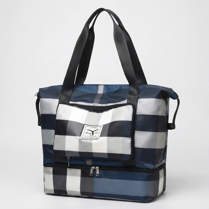Foldable Striped Travel Bag - Journix