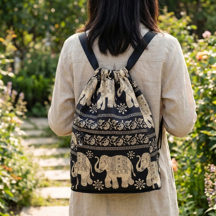 Foldable Drawstring Travel Backpack - Folvaree