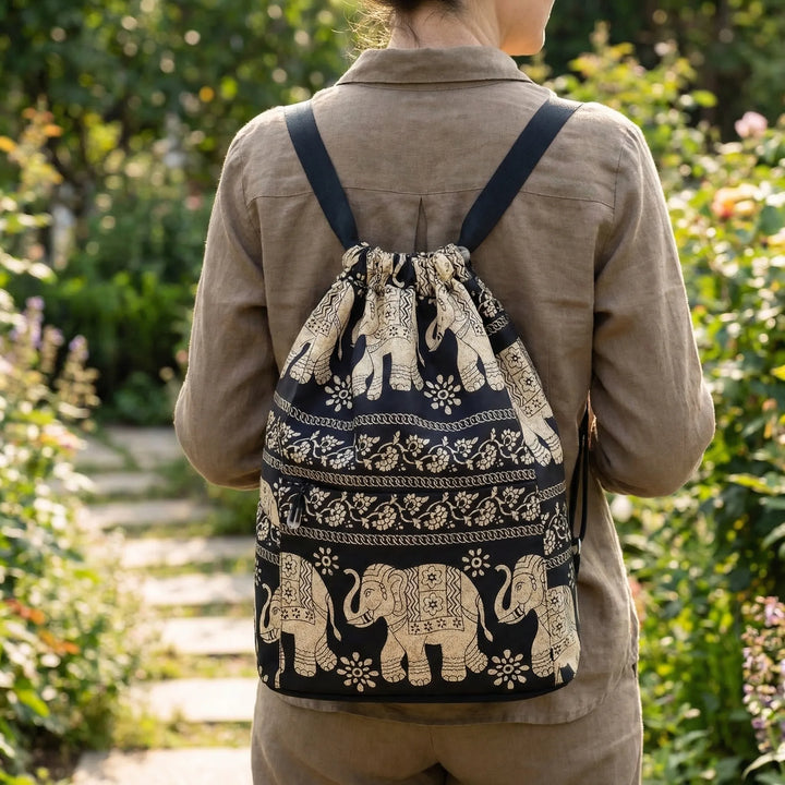 Foldable Drawstring Travel Backpack - Folvaree