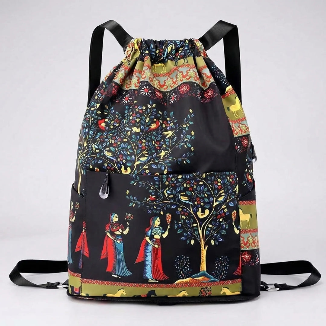 Foldable Drawstring Travel Backpack - Folvaree