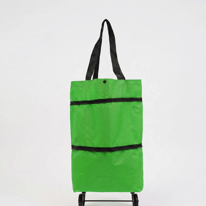 Foldable Wheeled Shopping Tote Bag - Trollova