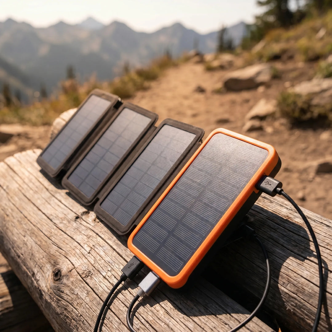 Solar-Powered Portable Charger With 4 panels - Solaryx