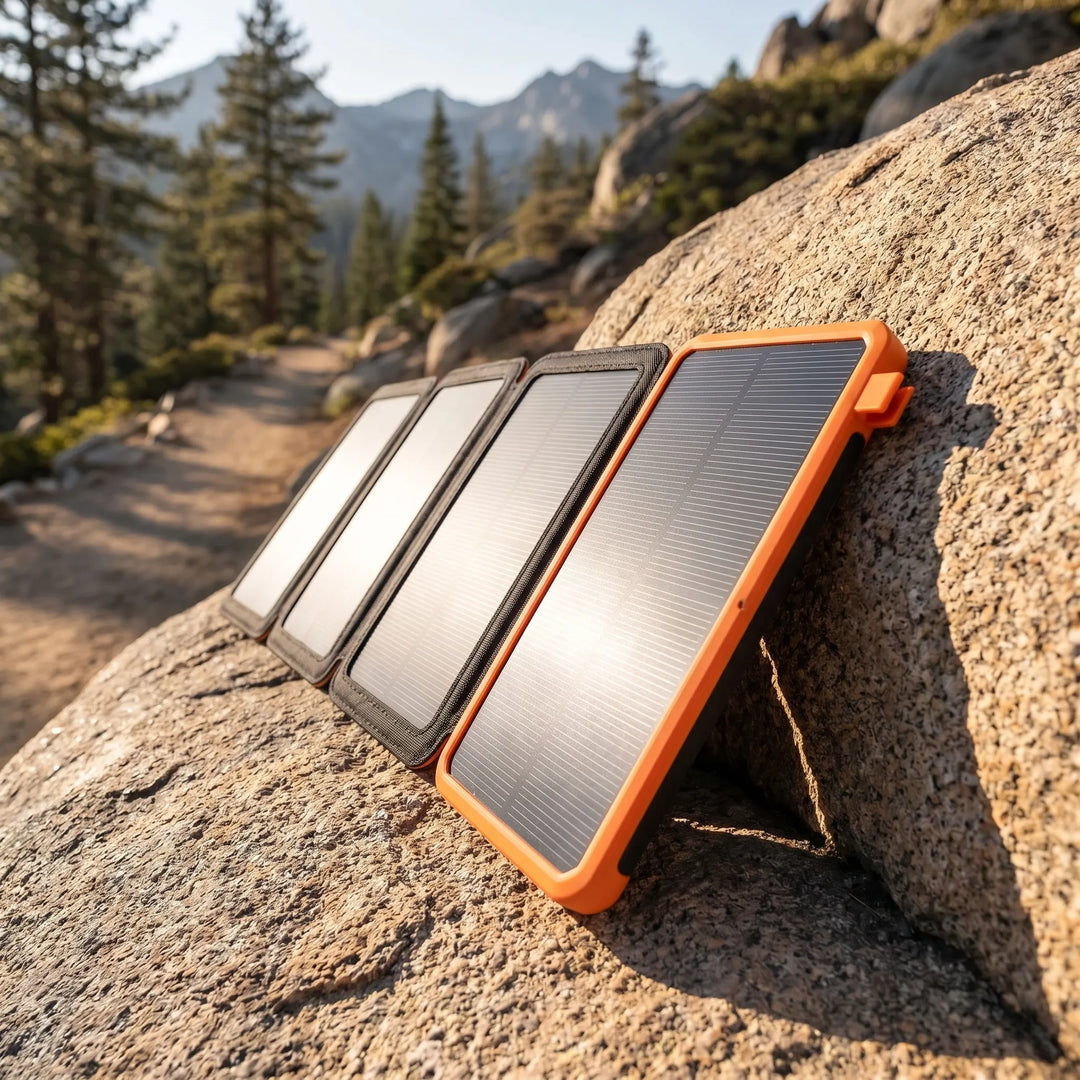 Solar-Powered Portable Charger With 4 panels - Solaryx