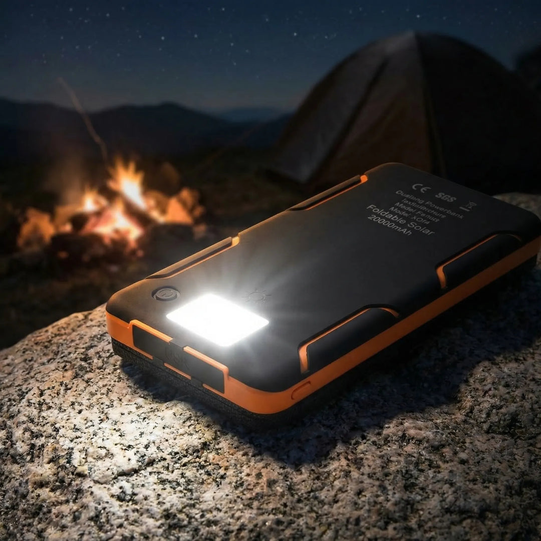Solar-Powered Portable Charger With 4 panels - Solaryx