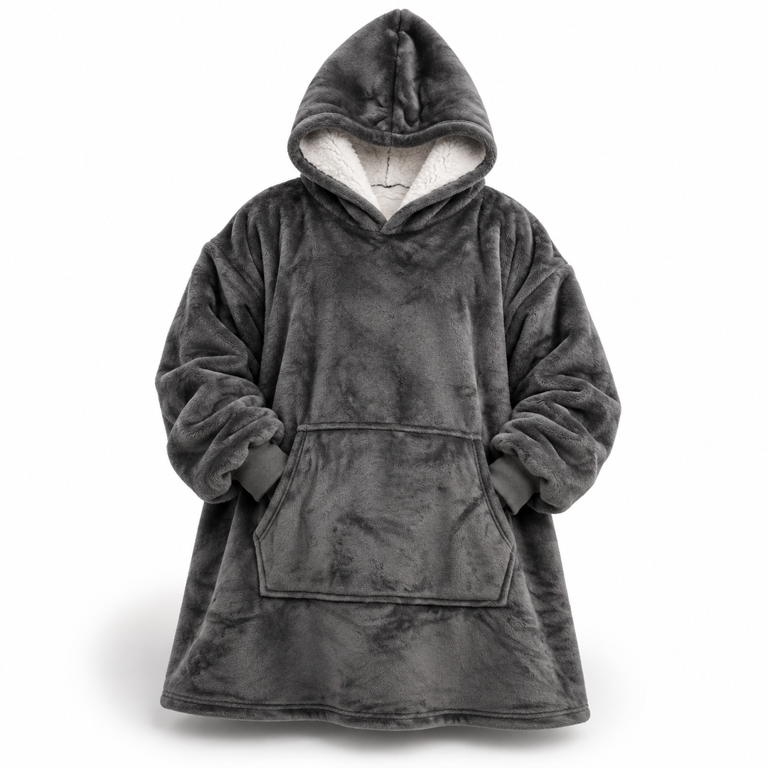 Ultra-Soft Oversized Sherpa Hoodie Blanket (with Pocket) 1