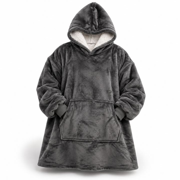 Ultra-Soft Oversized Sherpa Hoodie Blanket (with Pocket) 1