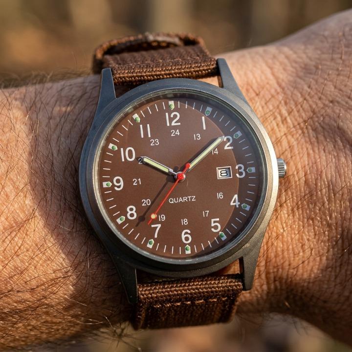 Military Watch with Nylon Strap – Water-Resistant, Shockproof, Glow Hands 4