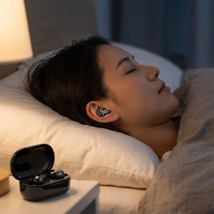 Ultra-Slim Bluetooth In-Ear Earbuds for Side Sleepers, IPX5, 24 Hr Battery 1