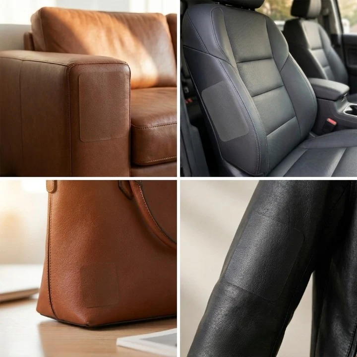 Self-Adhesive PU Leather Repair Patch for Scratches, Holes and Tears, Cut to Size 7