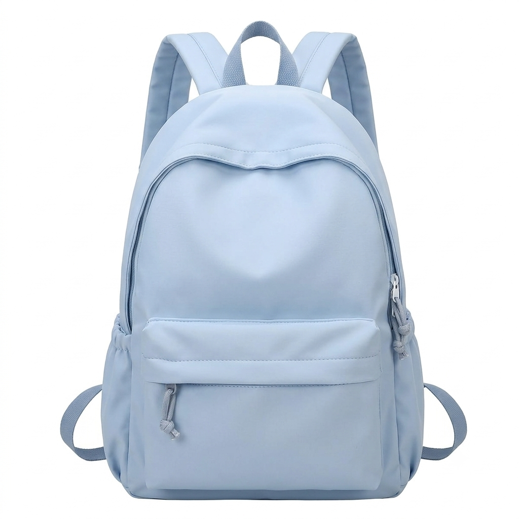 Women's Lightweight Nylon School Backpack in Pastel Colors 6