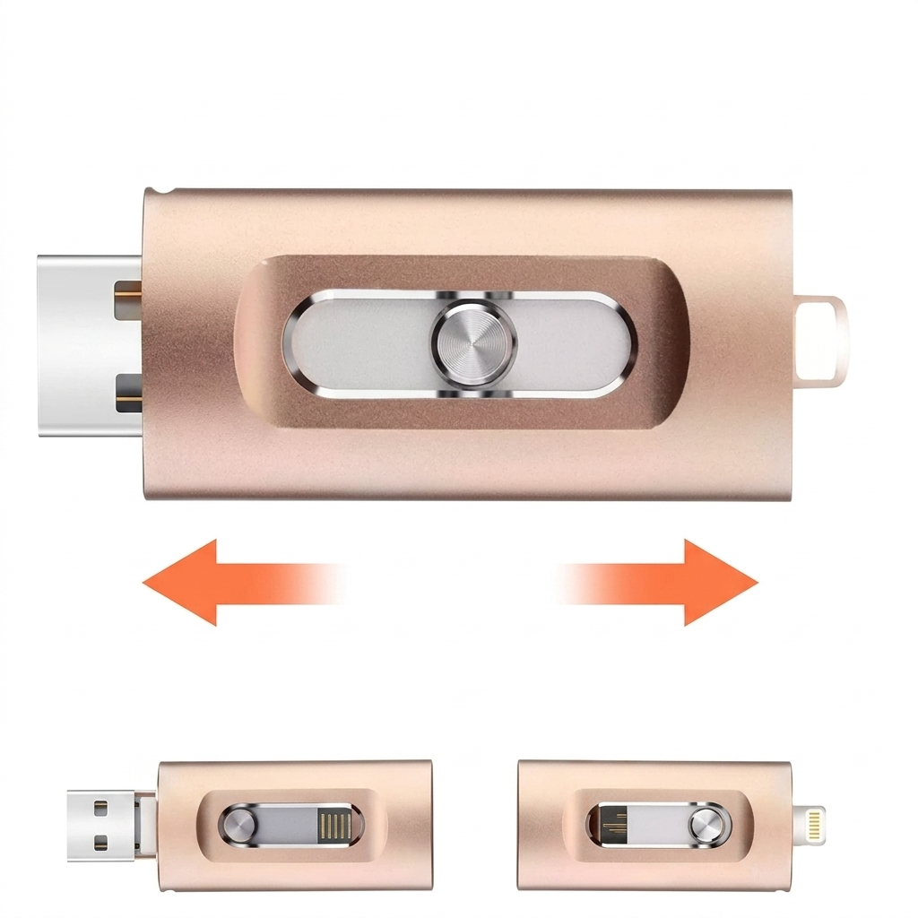 3-in-1 USB Flash Drive – Extra Storage for iPhone, Android & PC 8