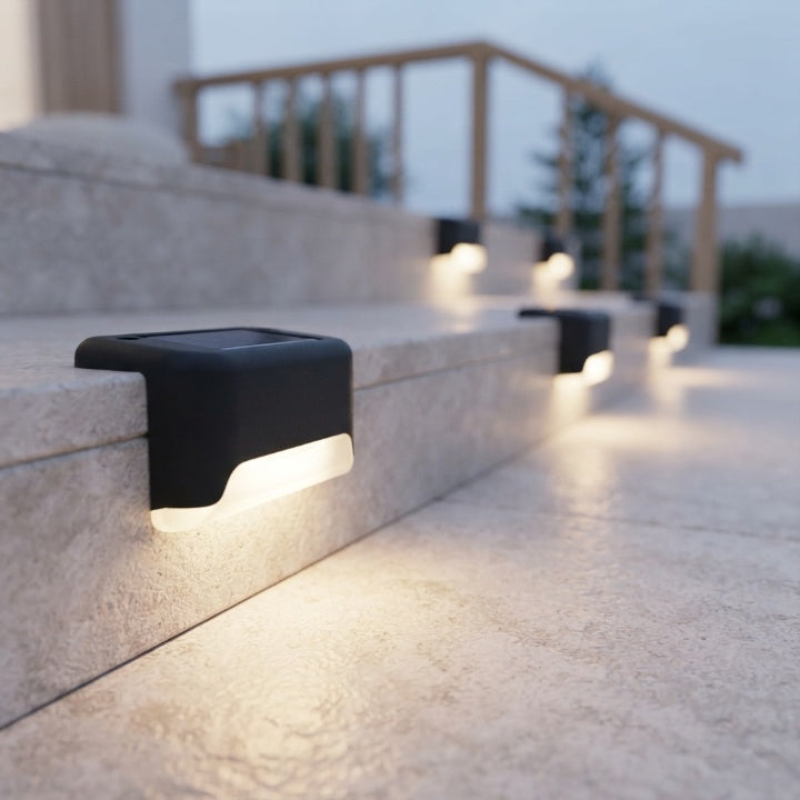 Solar Step Lights Set of 8 – Self-Charging, Auto On/Off 1