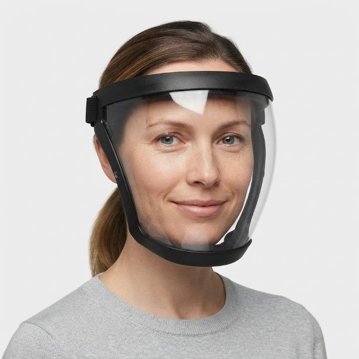 Clear Full-Face Shield with Replaceable Filters, Lightweight 210 g 1