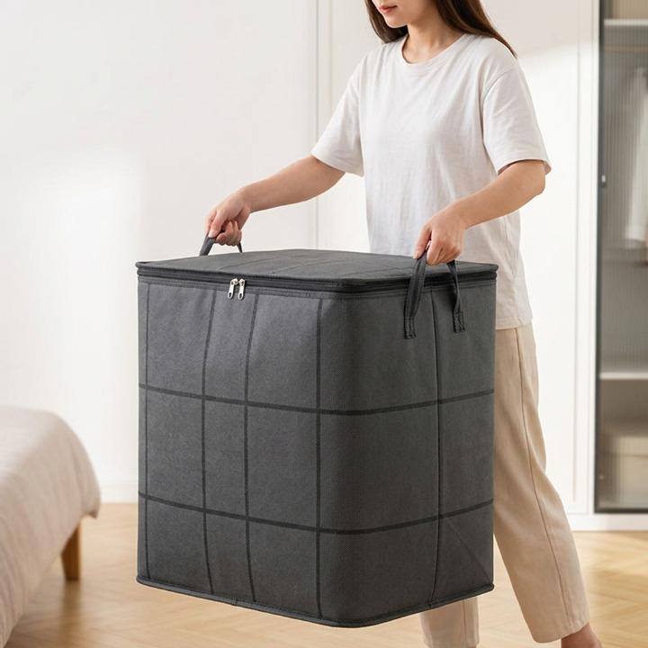 Foldable Bedding Storage Bag with Double Zipper, 3 Sizes 2