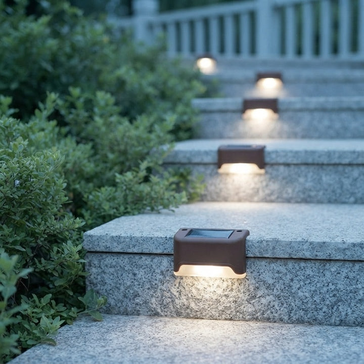 Solar Step Lights Set of 8 – Self-Charging, Auto On/Off 2