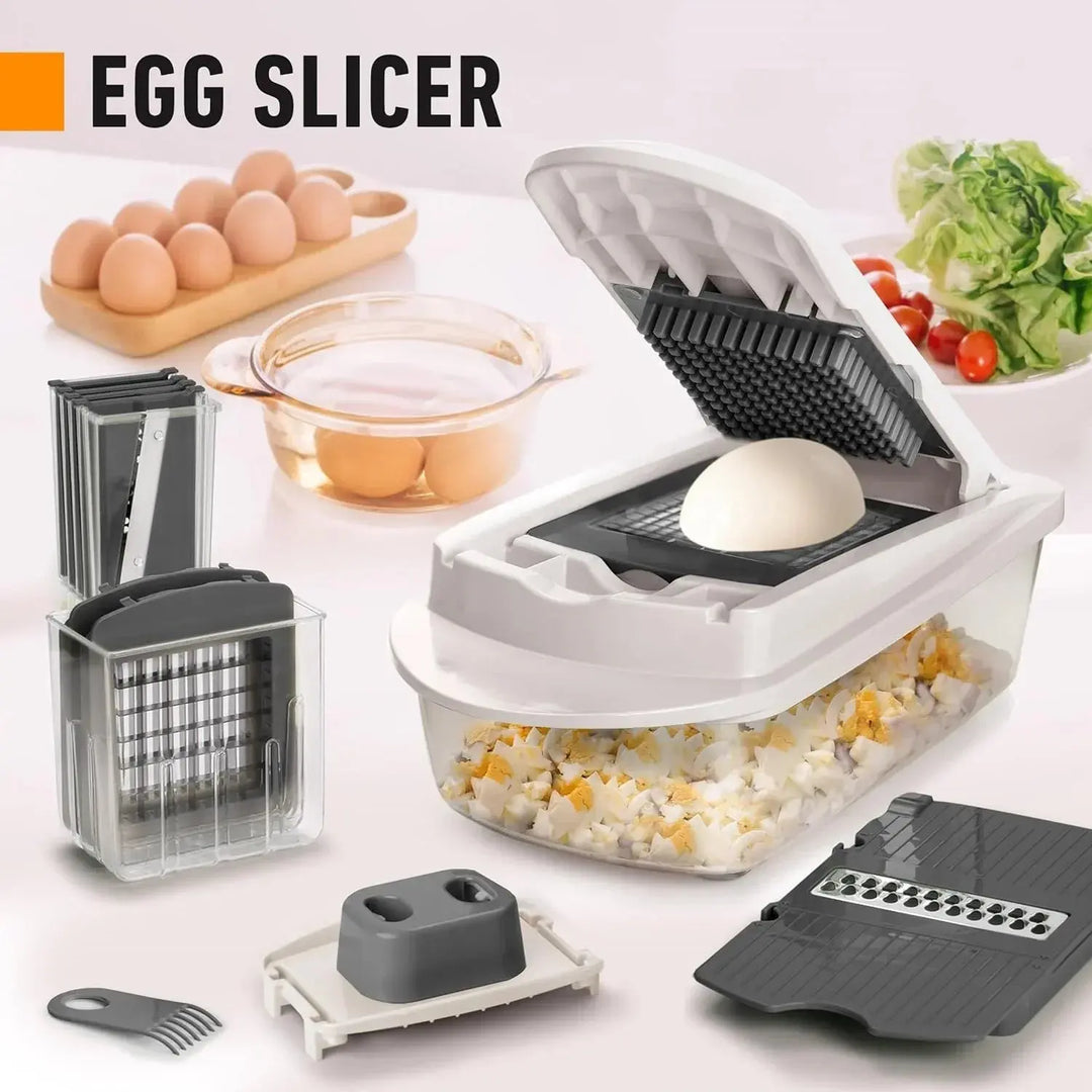 Vegetable Cutter | Dice Slice and Grate | Collection Box & Safety Holder 3