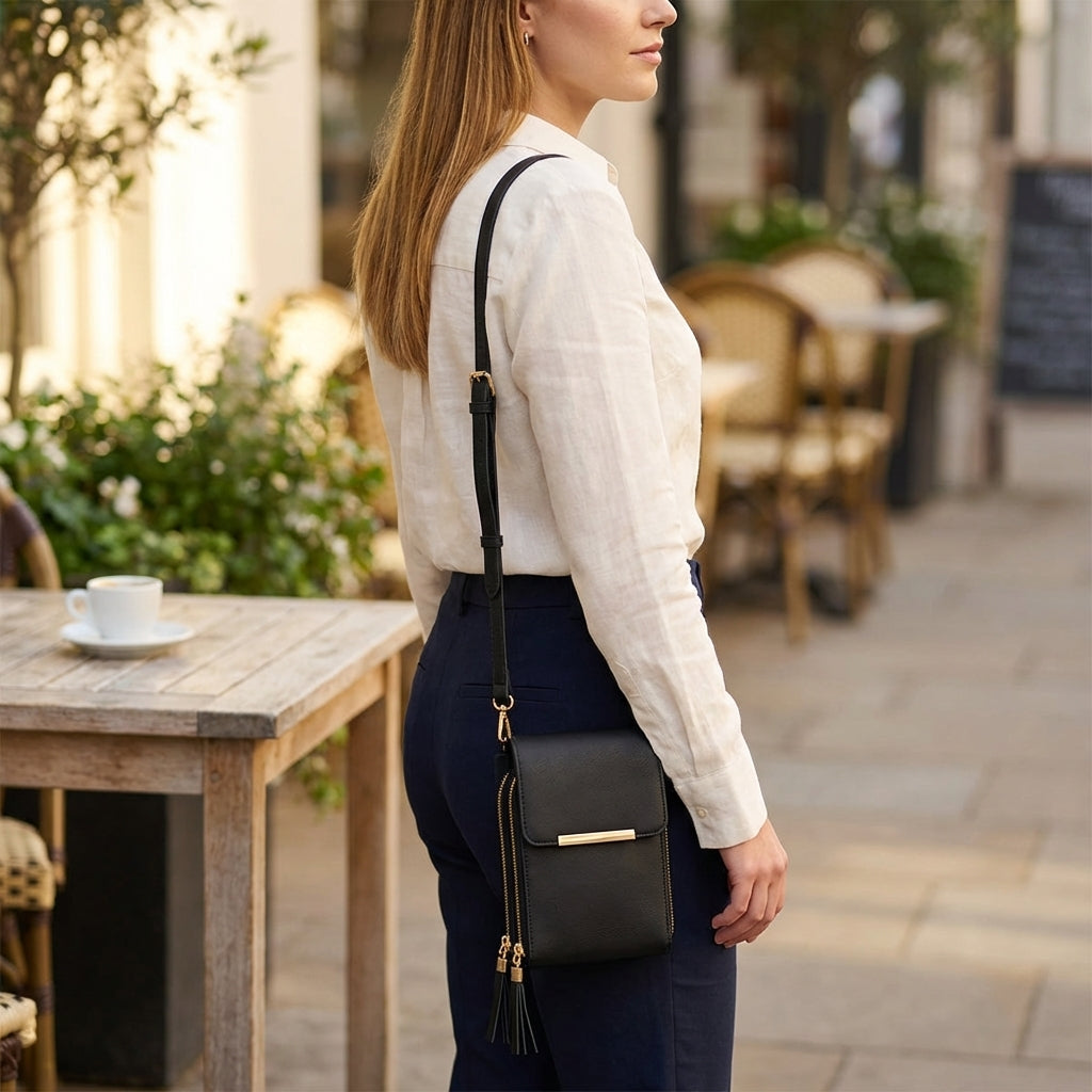 Women's Crossbody Phone Wallet Bag with Touchscreen Window 7