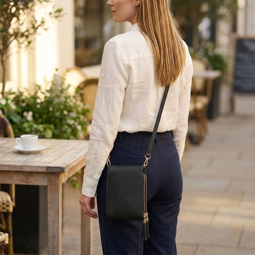 Women's Crossbody Phone Wallet Bag with Touchscreen Window 8