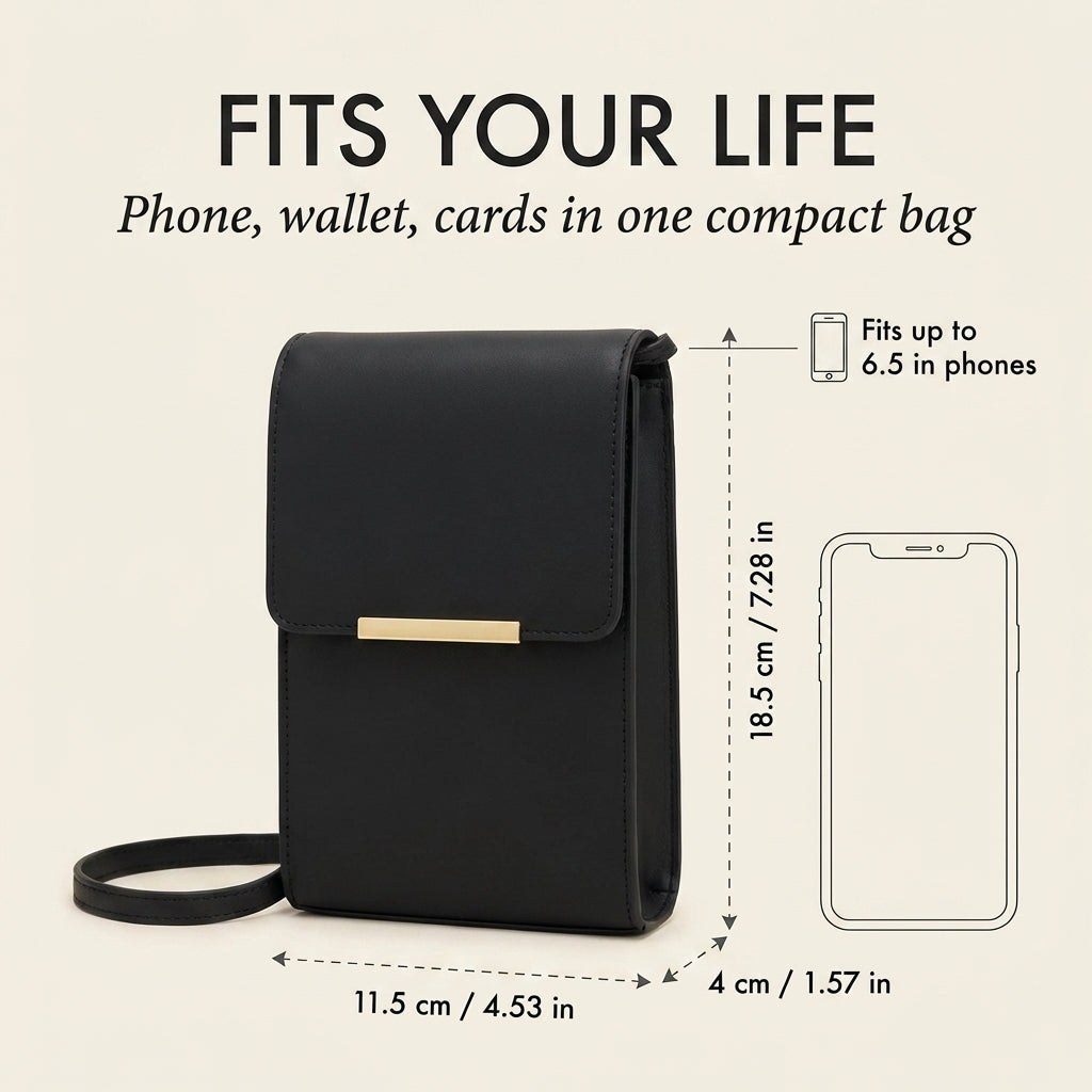 Women's Crossbody Phone Wallet Bag with Touchscreen Window 9