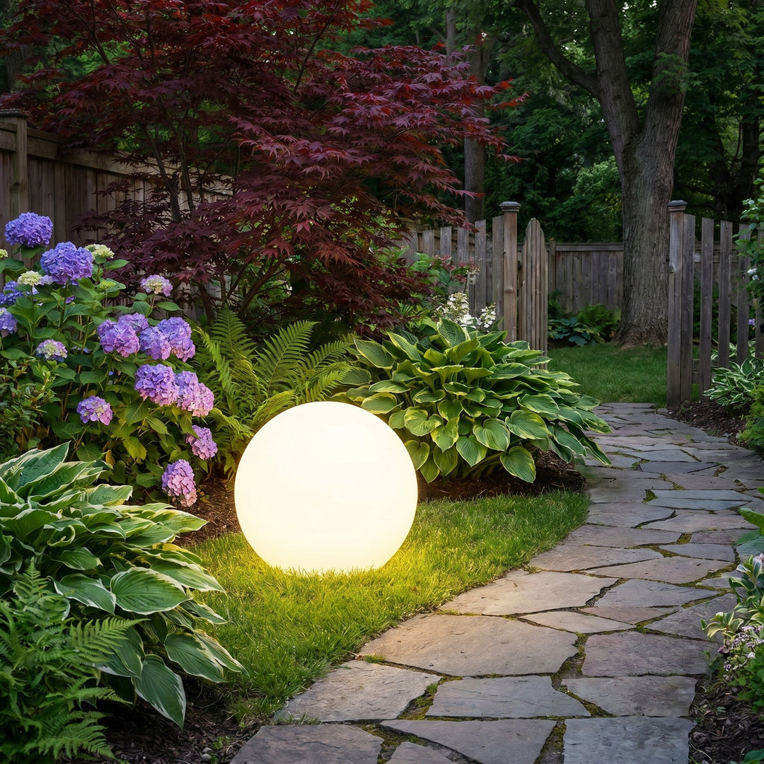 Solar Powered Garden Orb Light – Wireless Waterproof Outdoor Lamp 3