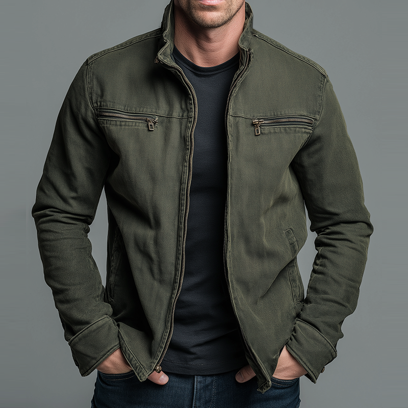 Men's Jacket | Vintage Zip-Up Design 1