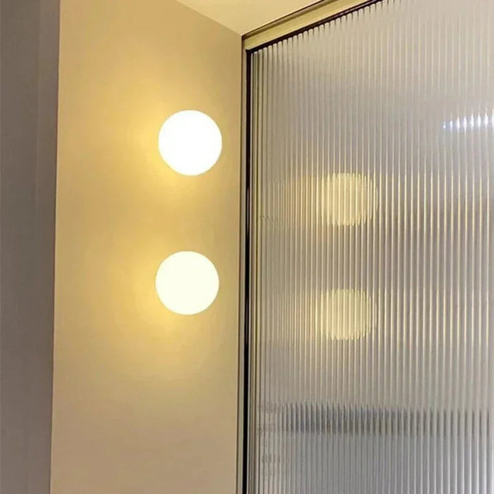 Modern Opal Glass Sphere Ceiling Light for Hallways 14
