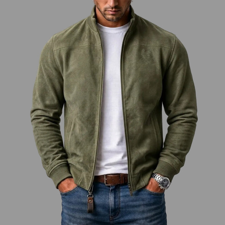 Suede Bomber Jacket for Men 3
