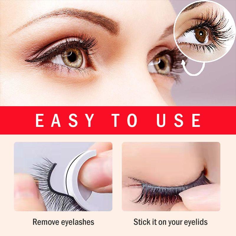 Self-Adhesive False Eyelashes, Reusable and Washable, No Glue Needed 7