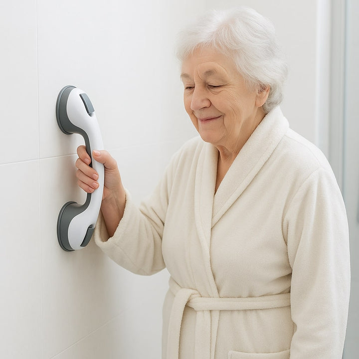 Bathroom Safety Grab Bar | No Drilling | Strong Suction Grip 2