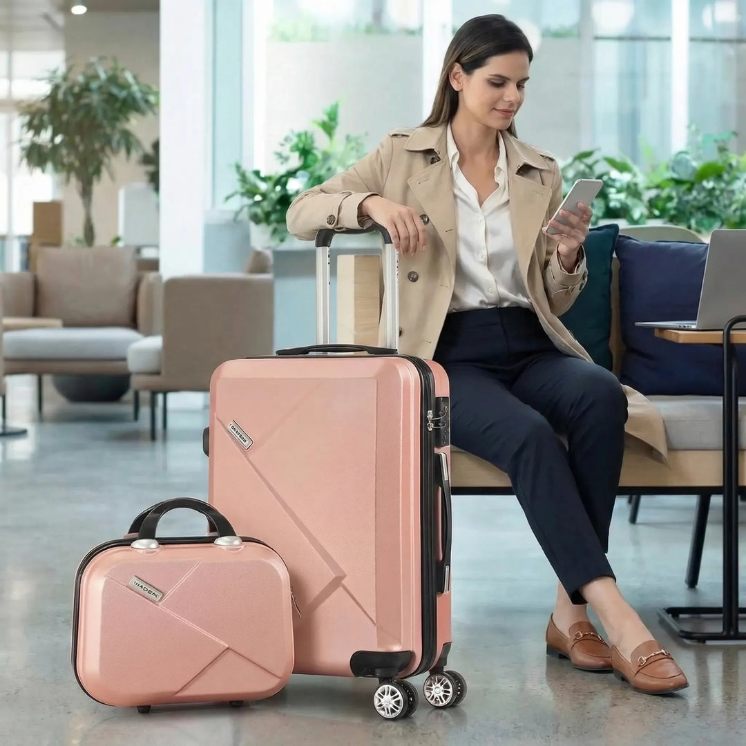 Hard-Shell Carry-On Suitcase And Trolley Set - Trekolla