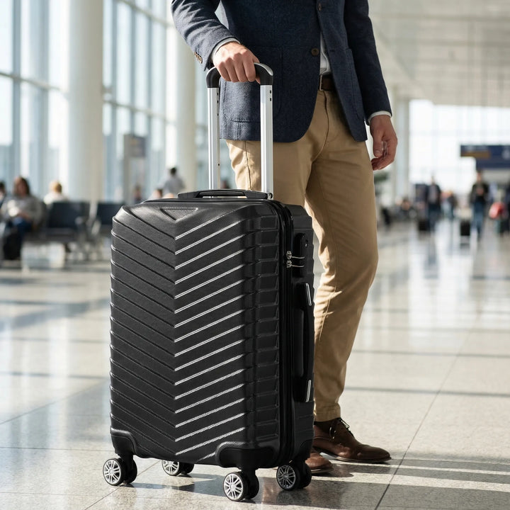 Hard-Shell Carry-On With Spinner Wheels - Jettova