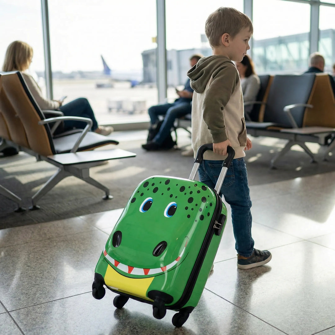 Hard Shell Kids Rolling Suitcase - Rolliroo