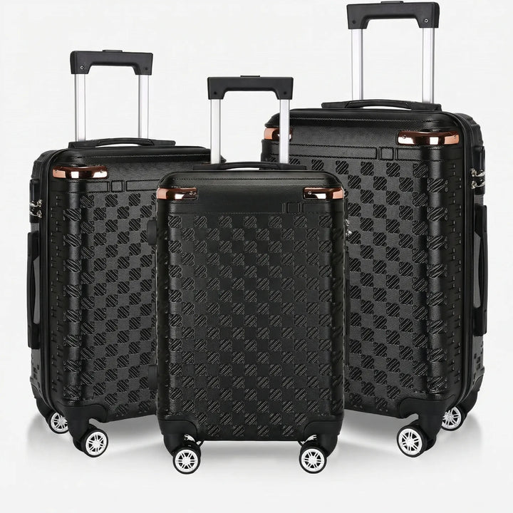 3-Piece hard Shell Spinner Luggage Set - Glidetrax