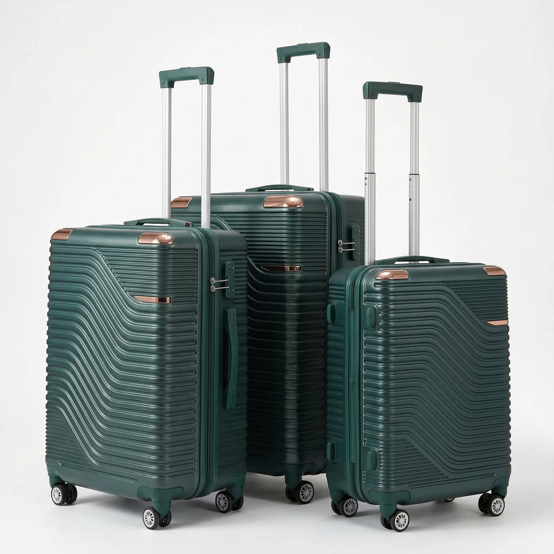 3-Piece hard-shell Spinner Luggage Set - Voyagrip