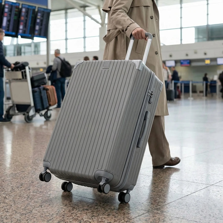 Large Hard Shell Checked Suitcase - Roamvex