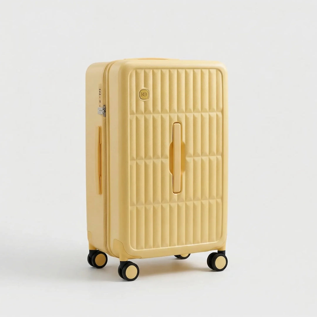 Large Hard-Shell Checked Suitcase With Spinner Wheels - Rolamex