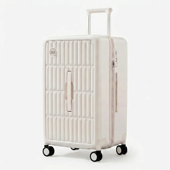 Large Hard-Shell Checked Suitcase With Spinner Wheels - Rolamex
