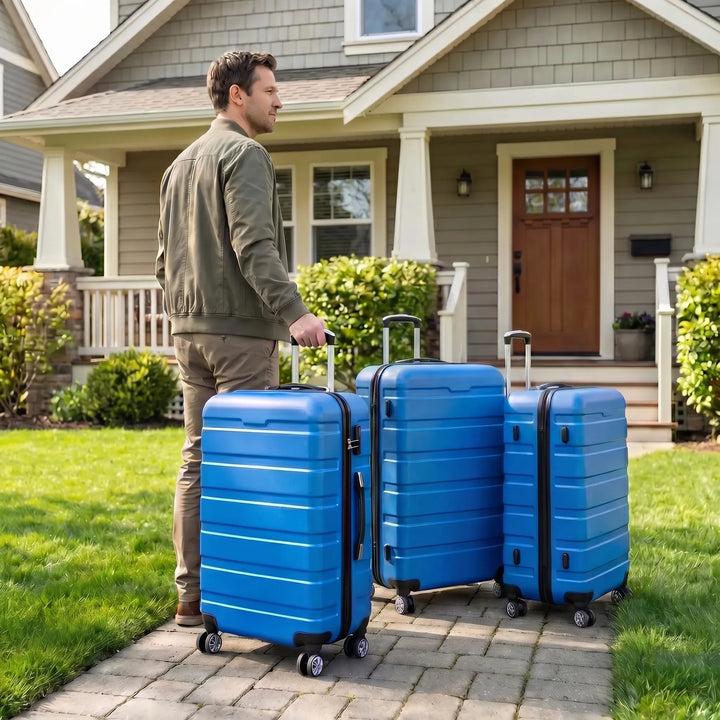 3-Piece hard-shell Spinner Suitcase Set - Roamset
